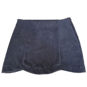 C’isa Short Mini Corduroy Ribbed navy Blue skirt size L